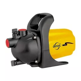 насос садовый поверхностный gp600 600 вт, 3000 л/ч, подъем 35 м, пластик denzel