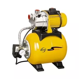 насосная станция ps1000x 1000вт, 3500 л/ч, ресивер 24л, подъем 44м, нержавейка denzel