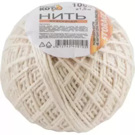 нить кулинарная 100м клубок рыжий кот 007434