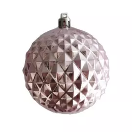 новогоднее подвесное украшение, розовый шар/ 8x8x8см арт.87353