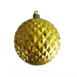 новогоднее подвесное украшение, шар, золотой / 8x8x8см арт.87352