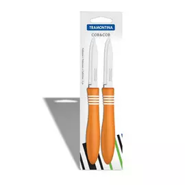 Нож Cor&amp;Cor для очистки овощей, 7,5 см оранжевый