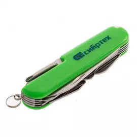 Нож многофункциональный, компактный размер, 15 функций, 90 мм, Сибртех