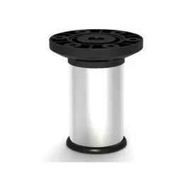 Ножка 25х25х150 мм металлическая, регулируемая, хром -накл.