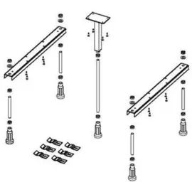ножки для душевого поддона riho basel 402, 412 5 опор 207108