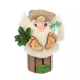 оберег банник, к деньгам, 8*7*11,5 см, для бани и сауны банные штучки