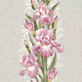 обои 1031-017п пермские обои ирис бумага 0.53x10,05м цветы многоцветный