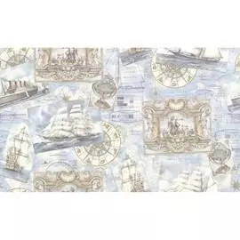 обои 10479-03 артекс фрегат флизелин 1.06x10,06м детские/подростковые синий