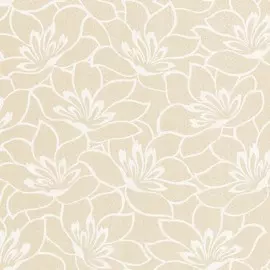 Обои 11-221-01 ART Lotus винил на флизе 1,06*10м цветы, бежевый