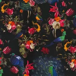 обои 12010-15 erismann wild mix винил на флизе 1.06x10, флористика, многоцветный