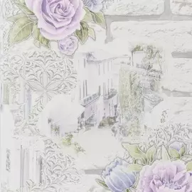 обои 15009-14 аспект walldecor винил на бумаге 0.53x10.06, флористика, серый