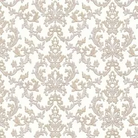 обои 168096-21 виктория vernissage винил на флизе 1,06*10,05м классика-вензеля, белый