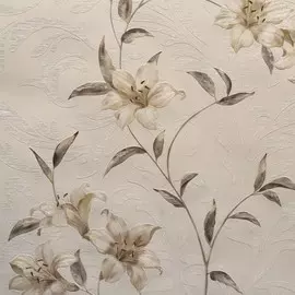 обои 27801 sonet лилиана винил на бумаге 0.53x10, флористика, бежевый