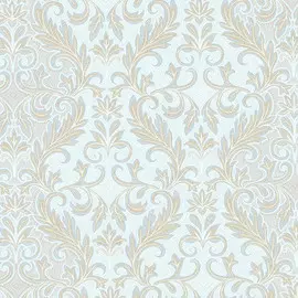 Обои 2829-5 Органза винил на флизе 1,06*10,05м классика-вензеля, голубой