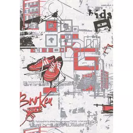 Обои 2996-4 Impuls флизелин 1,06*10,05м подростковые, красный