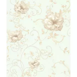 Обои 3558-5 Эрисманн Francesca 1,06*10м цветы, зеленый