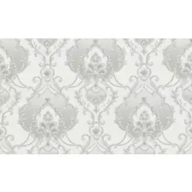 обои 4188-5 malex design арабелла флизелин 1,06*10м дамаск серый