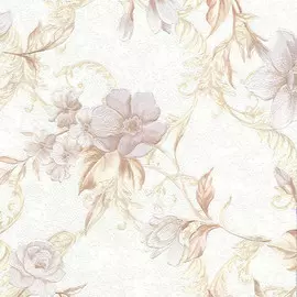 Обои 4324-2 EuroDecor Джульетта 1,06*10м цветы, бежевый