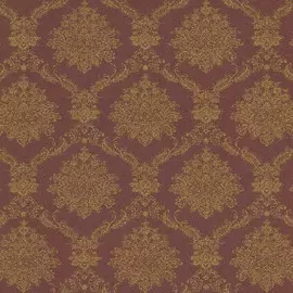 Обои 45-082-05 ART Fleur-de-lis винил на флизе 1,06*10м классика-вензеля, золото на бордовом