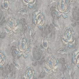 обои 60065-05 erismann bolero винил горячего тиснения флизелин 1.06x10,05м цветы серый