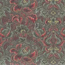 обои 7031-07 euro decor millefleur винил на флизе 1.06x10.05, вензеля, коричневый