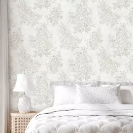 обои 7149-00 euro decor camelia флизелин 1.06x10,05м флористика белый