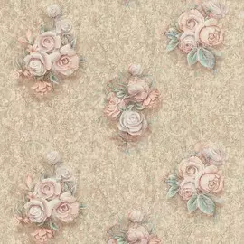 Обои 7369-28 Палитра винил на флизе 1,06*10,05м цветы, коричневый
