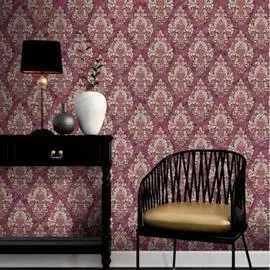 обои 9082-18 monte solaro majorelle флизелин 1.06x10,05м дамаск красный