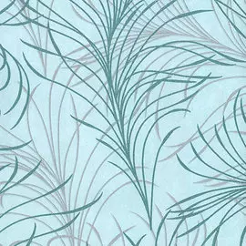 Обои 97937 Marburg флизелин 1,06*10,05м цветы, светло-голубой