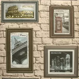 обои 98803 sonet фоторамки винил на бумаге 0.53x10,05 сюжет, желтый