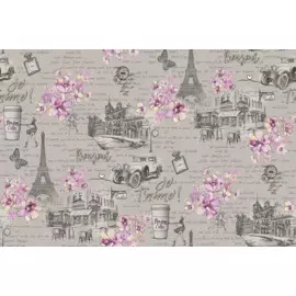 обои белвинил 10-1004-21 бонжур 21 флизелин 1,06*10,05м подростоковые серый