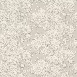 Обои FM71042-14 Палитра Family винил на флизе 1,06*10,05м цветы, белый