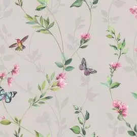 обои hc71517-47 homecolor summer флизелин 1.06x10,05м флористика серый