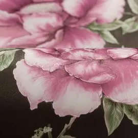 обои hc71519-45 homecolor pion винил на флизе 1.06x10.05м флористика черный