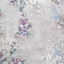 обои палитра family romantis fm71681-44 флизелин 1,06*10,05м флористика серый