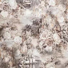 обои палитра family artis fm71763-42 флизелин 1,06*10,05м флористика бежевый