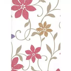 обои виола-9 0,53*10,05м дуплекс, цветы, красный
