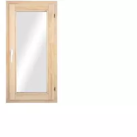 Одностворчатое деревянное окно с однокамерным стеклопакетом 96х58см