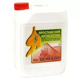 огнебиозащитный состав для древесины огнебор 2 группа тонированный 10кг