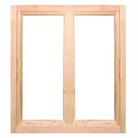 Окно деревянное дачное двойное 60*120см