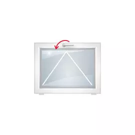 окно пвх одностворчатое откидное 70 x 50 см
