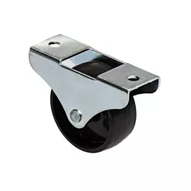 Опора колесная неповор.на площ. 50мм черн.пласт