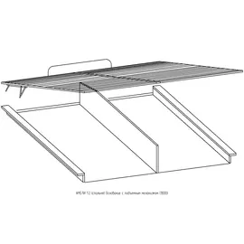 Основание с подъемным механизмом АМЕЛИ 1.2, спальня 04, венге /1,8*2,0/ (1,8*2,0*0,25)