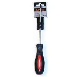 Отвертка "KING ROY" крестовая 6х150мм хром-ванадий с магнитным наконечником (красная ручка)