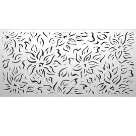 панель декоративная хдф 600х3х1220 мм букет белый