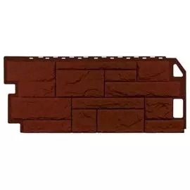 Панель фасадная FineBer 1,085*0,447 Камень природный коричневый