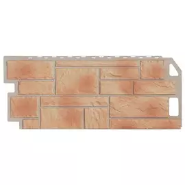 панель фасадная fineber 1,137*0,47 камень бежевый