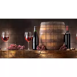 панель пвх 0,96*0,485*0,002 кафельная плитка 383 вино