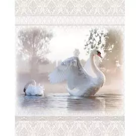 панель пвх panda 2700х250х8мм дамасский узор лебедь панно 6шт