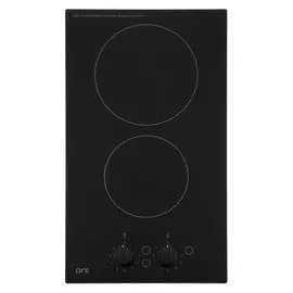 панель варочная черная электрическая ore ca30, 2 конфорки, стеклокерамика